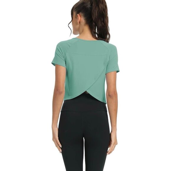 Mippo Split Back Gym Exercise Shirts - Set of 5 - Picture 7 of 11